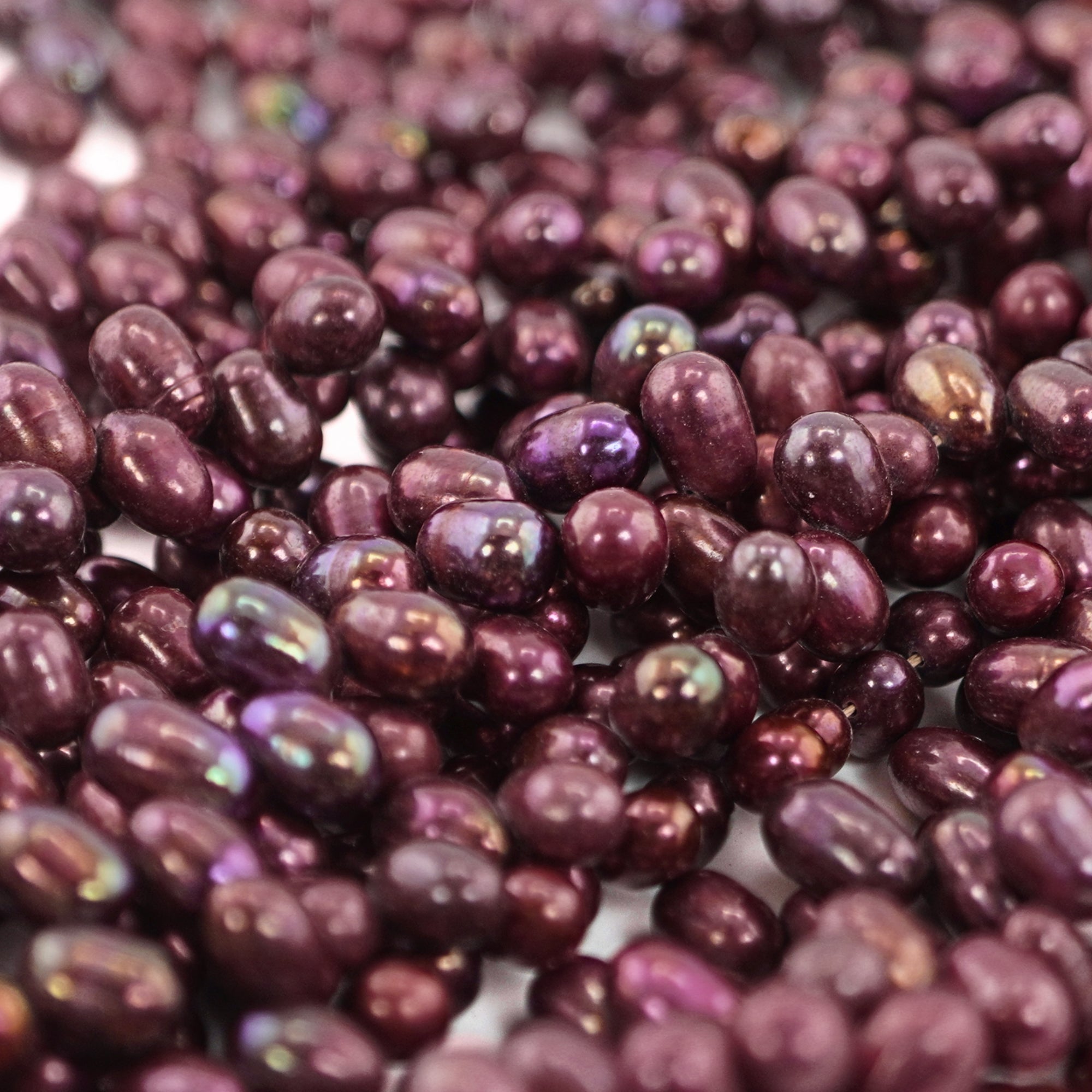 7 x 5 MM Cherry Oval Freshwater Pearls Beads