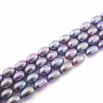 9 x 6 - 9 x 7 MM Lilac Oval Freshwater Pearls Beads