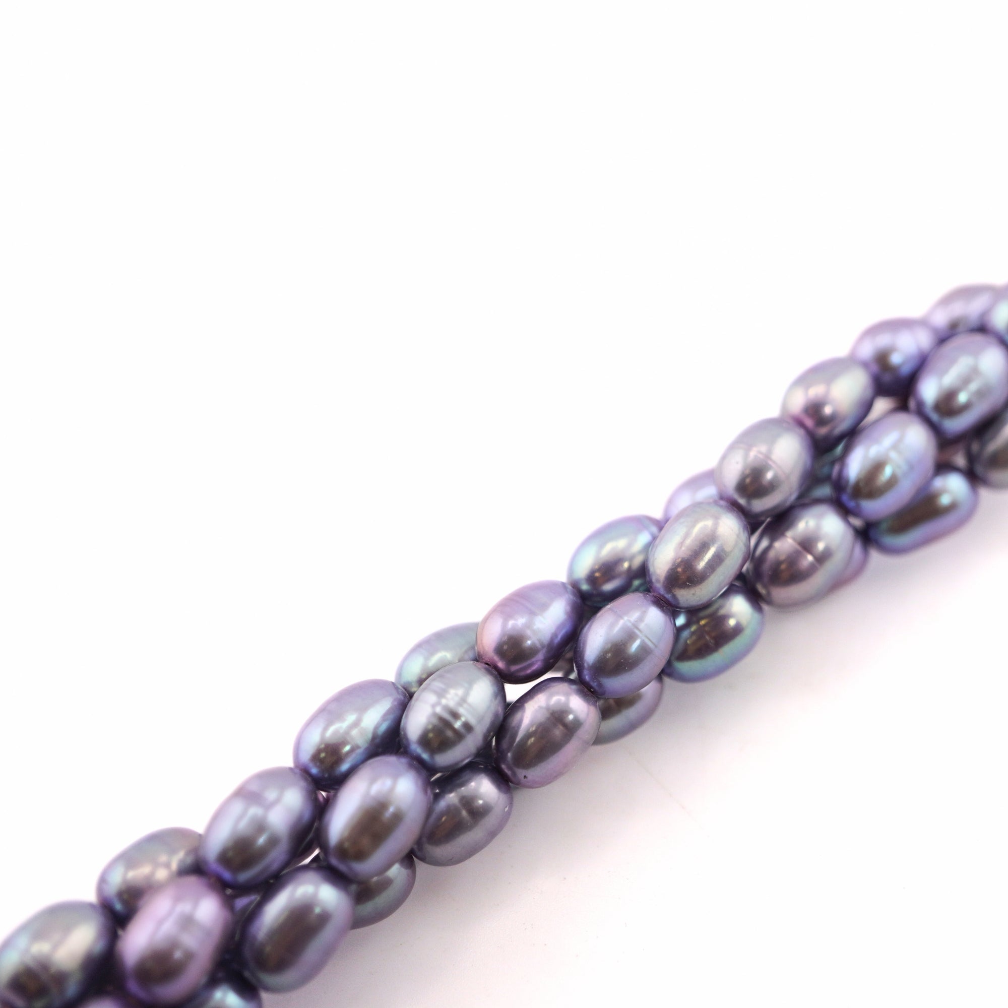 9 x 6 - 9 x 7 MM Lilac Oval Freshwater Pearls Beads