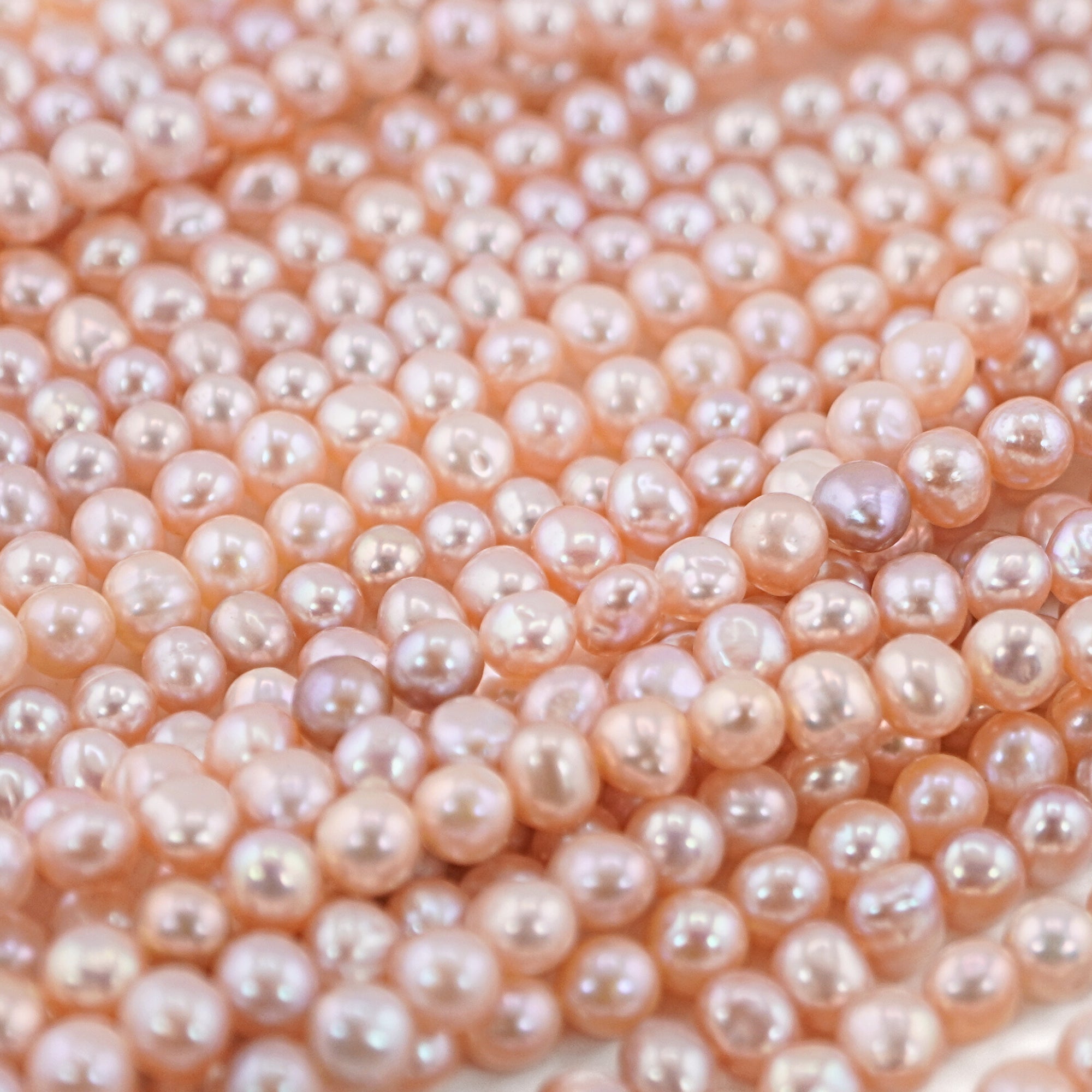  Freshwater Peach Beads for Jewelry