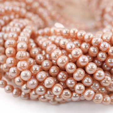 Freshwater Round Beads Melon


