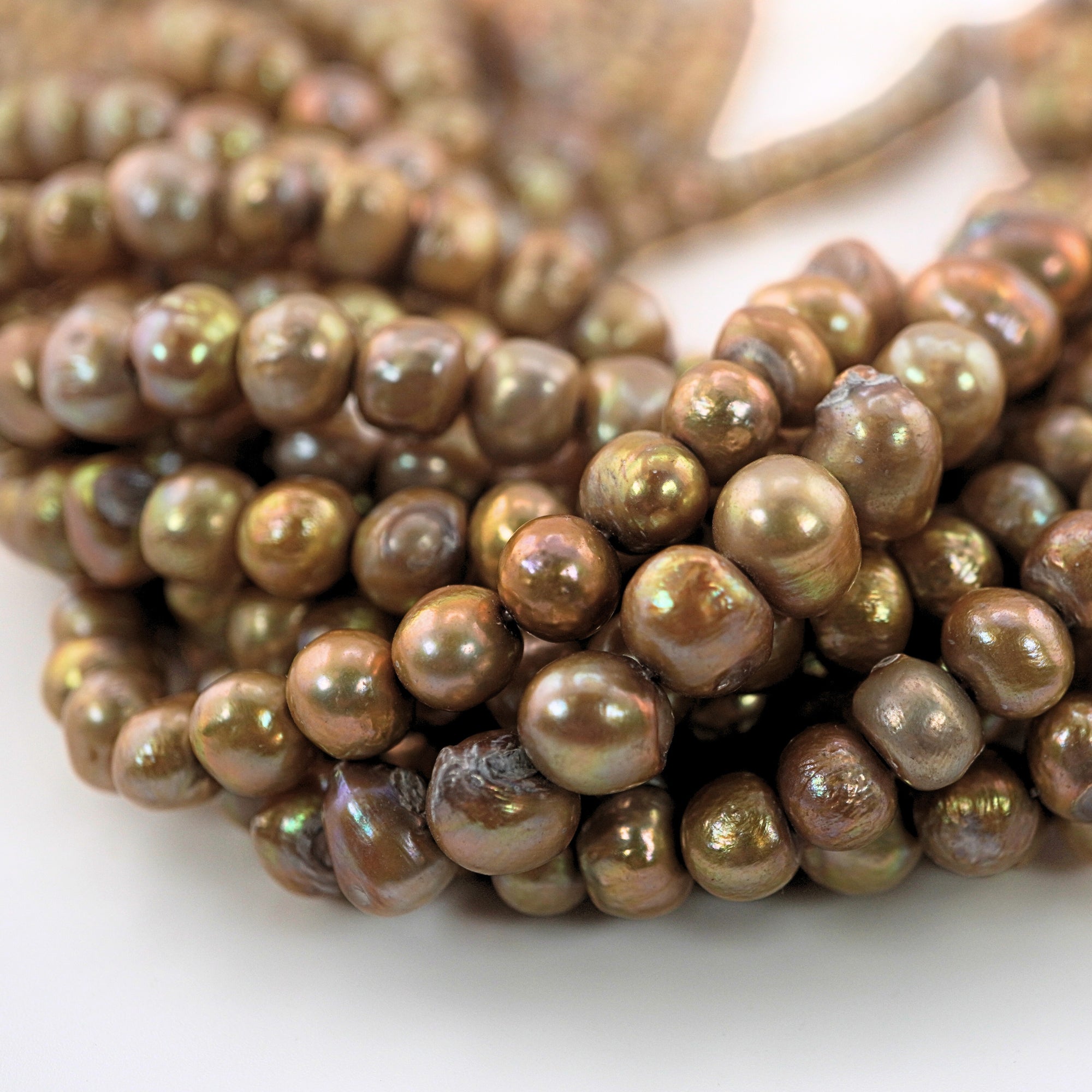 Gem beads wholesale potato pearls

