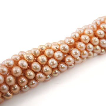 Golden Freshwater Potato Pearls Beads