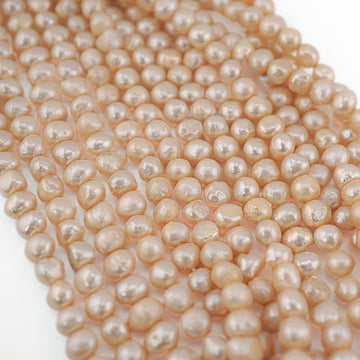 Golden Potato Shape Jewelry Beads

