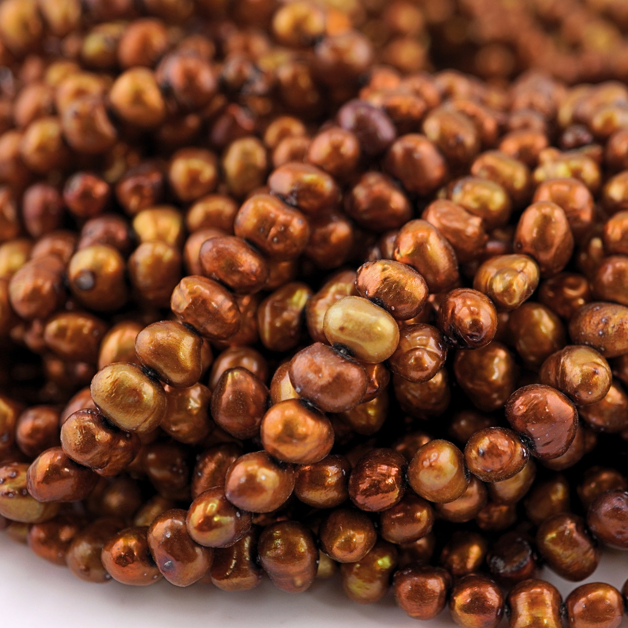 Golden pearl beads wholesale

