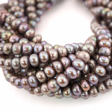 Handcrafted Gray Pearl Jewelry Beads