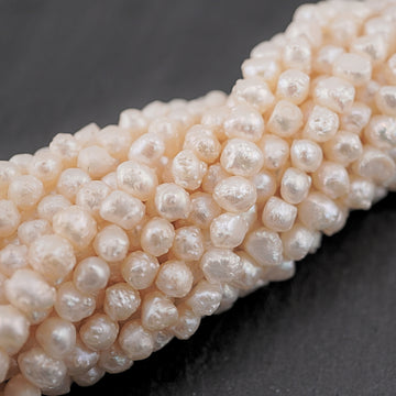 White Baroque Freshwater Pearls for Jewelry
