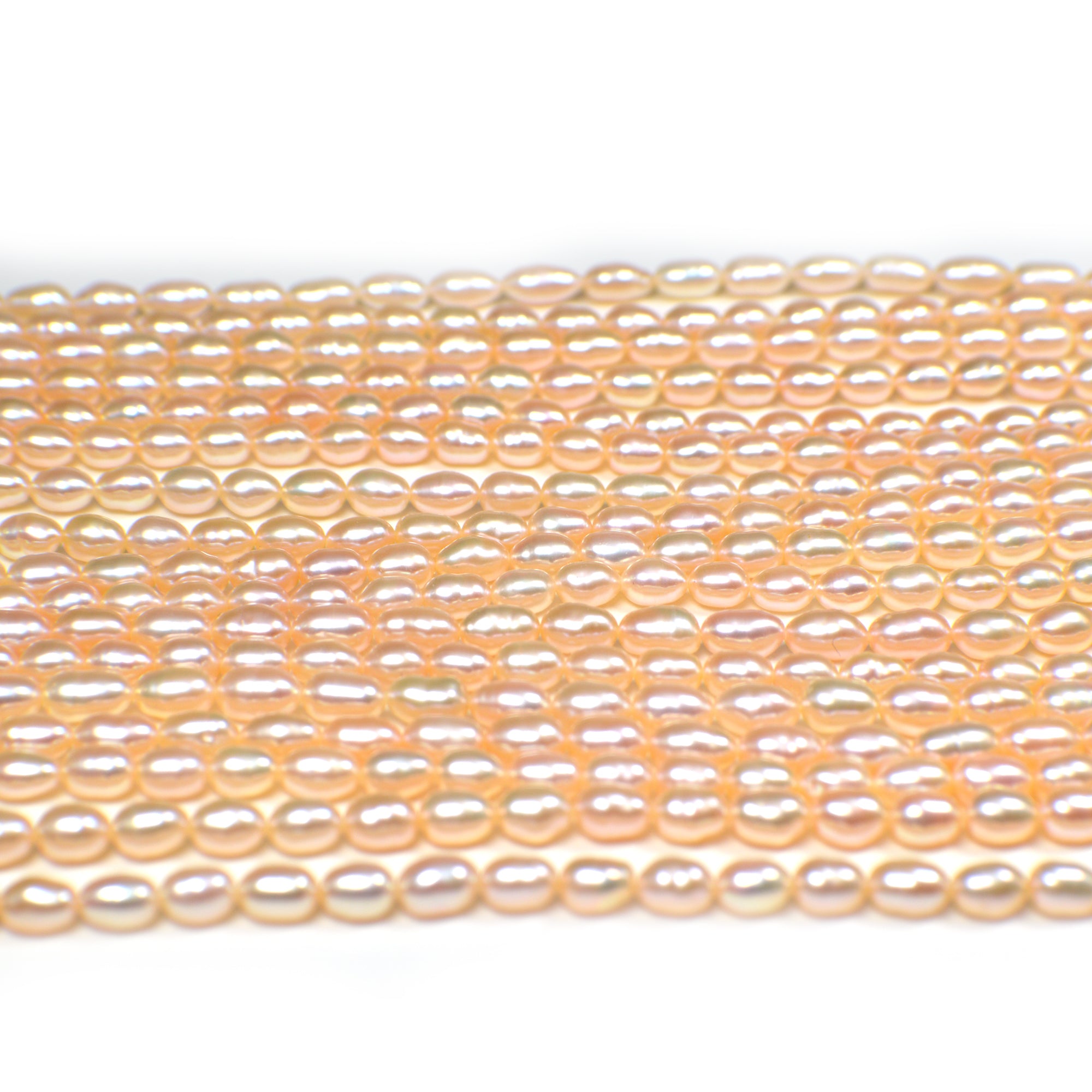 Handmade jewelry peach pearls online

