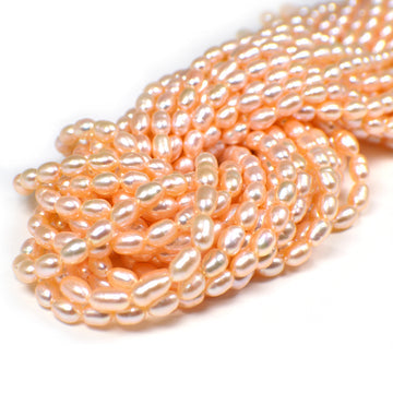 Handmade jewelry peach pearls sale

