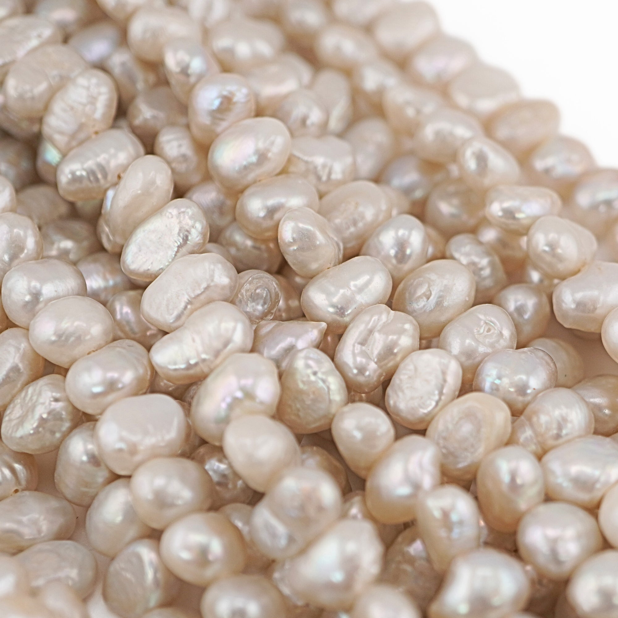 High-Quality Gray Freshwater Pearl Beads for Beading and Crafting

