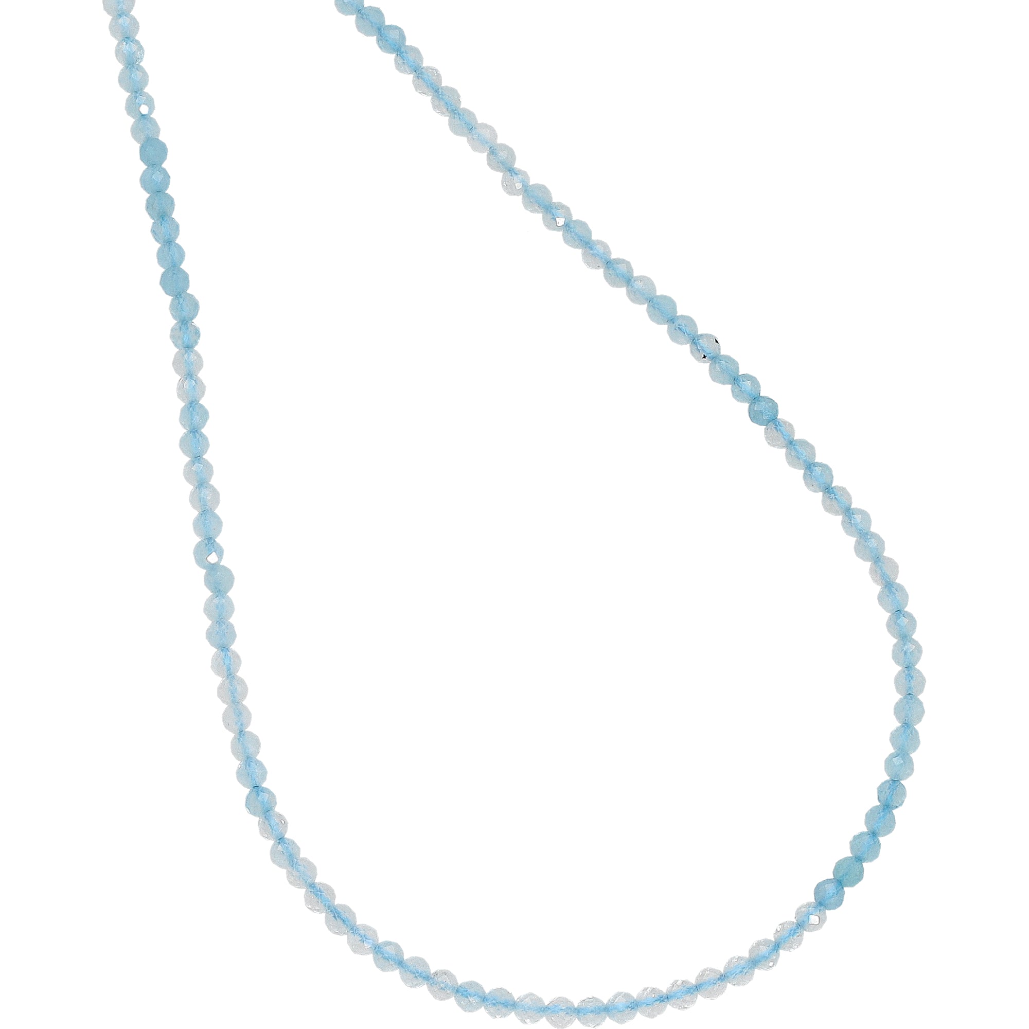 2.5 MM Multi Shaded Aquamarine Faceted Round Beads