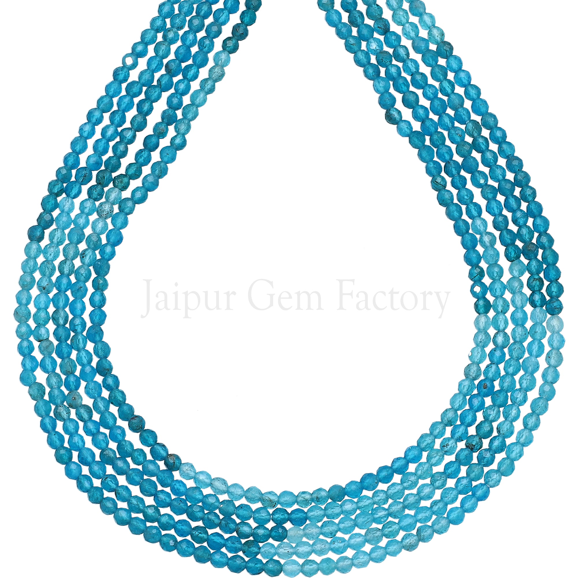 2.5 MM Apatite Faceted Round Beads