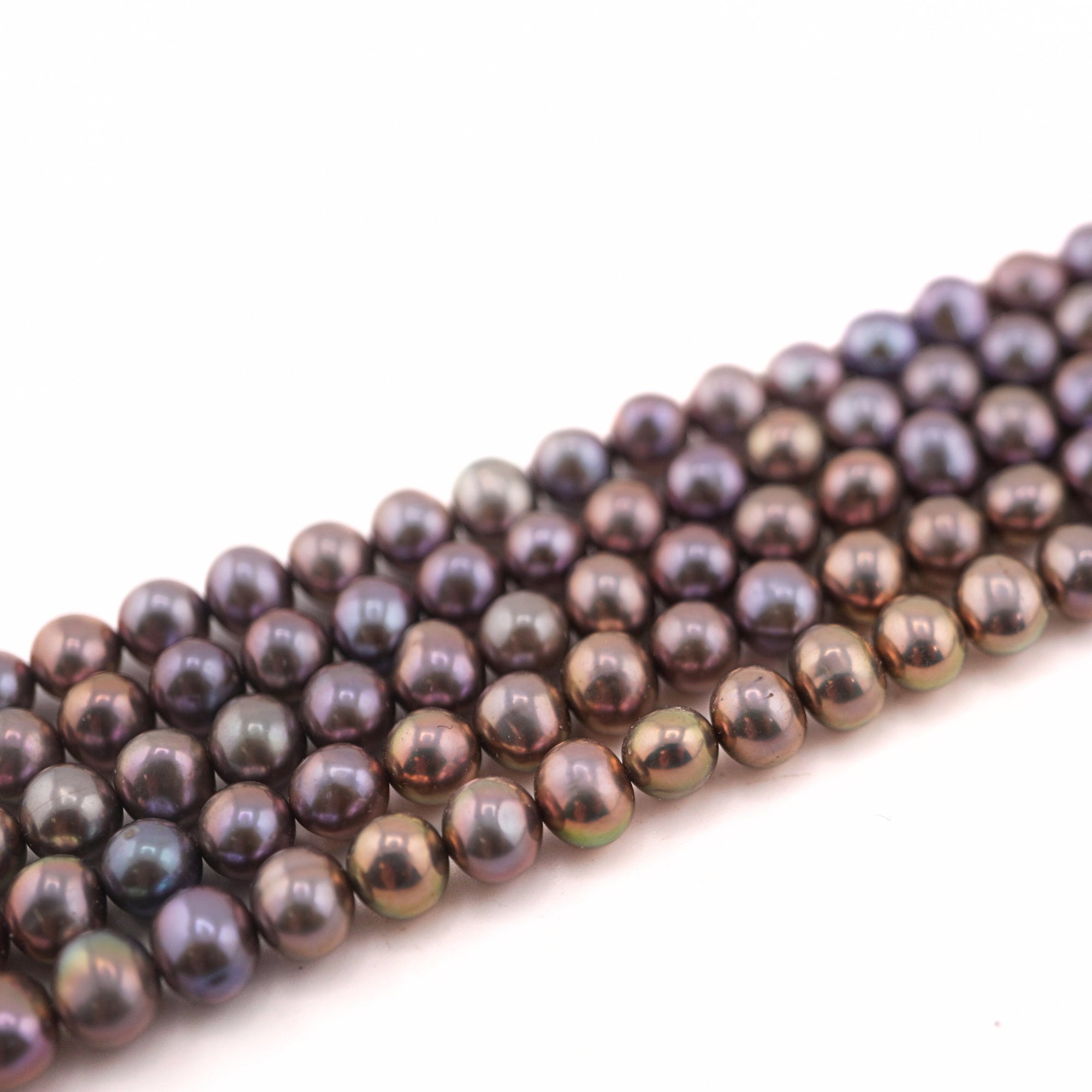 Iridescent Cultured Freshwater Peacock Pearls