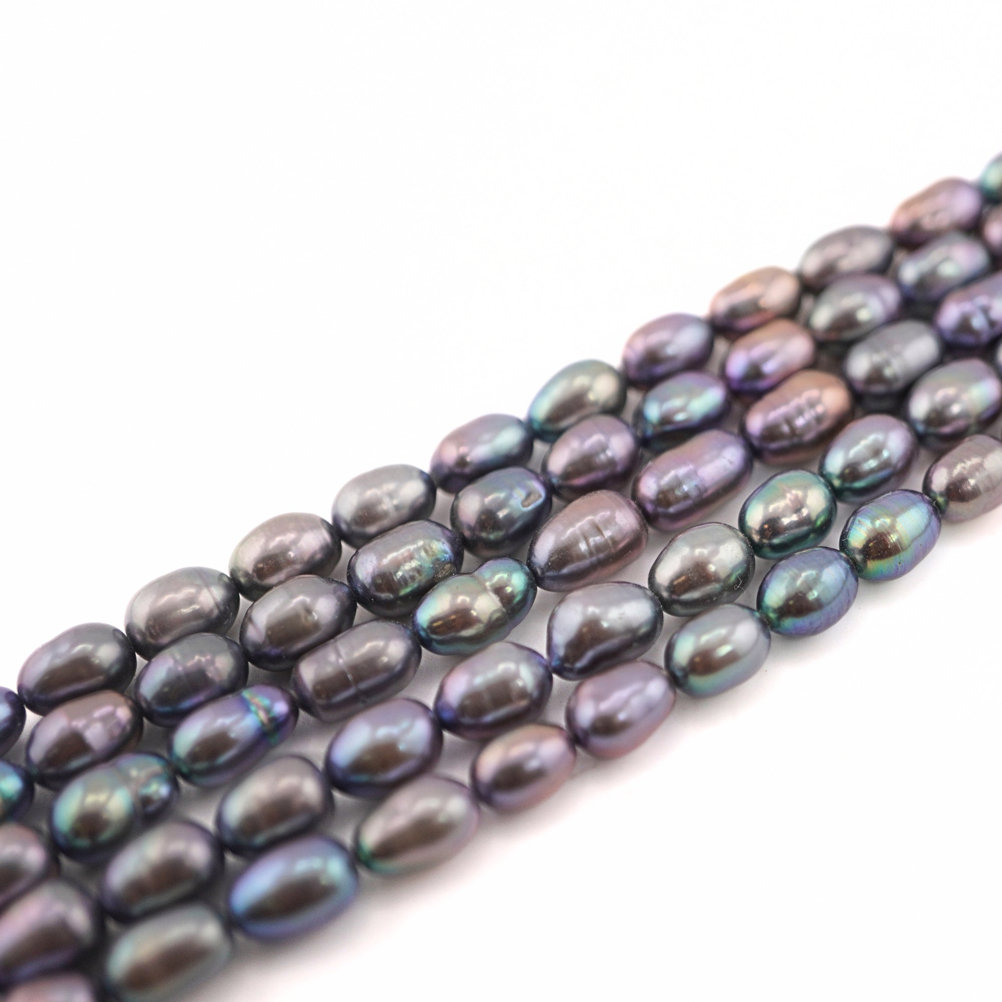 Iridescent Natural Beads for Jewelry

