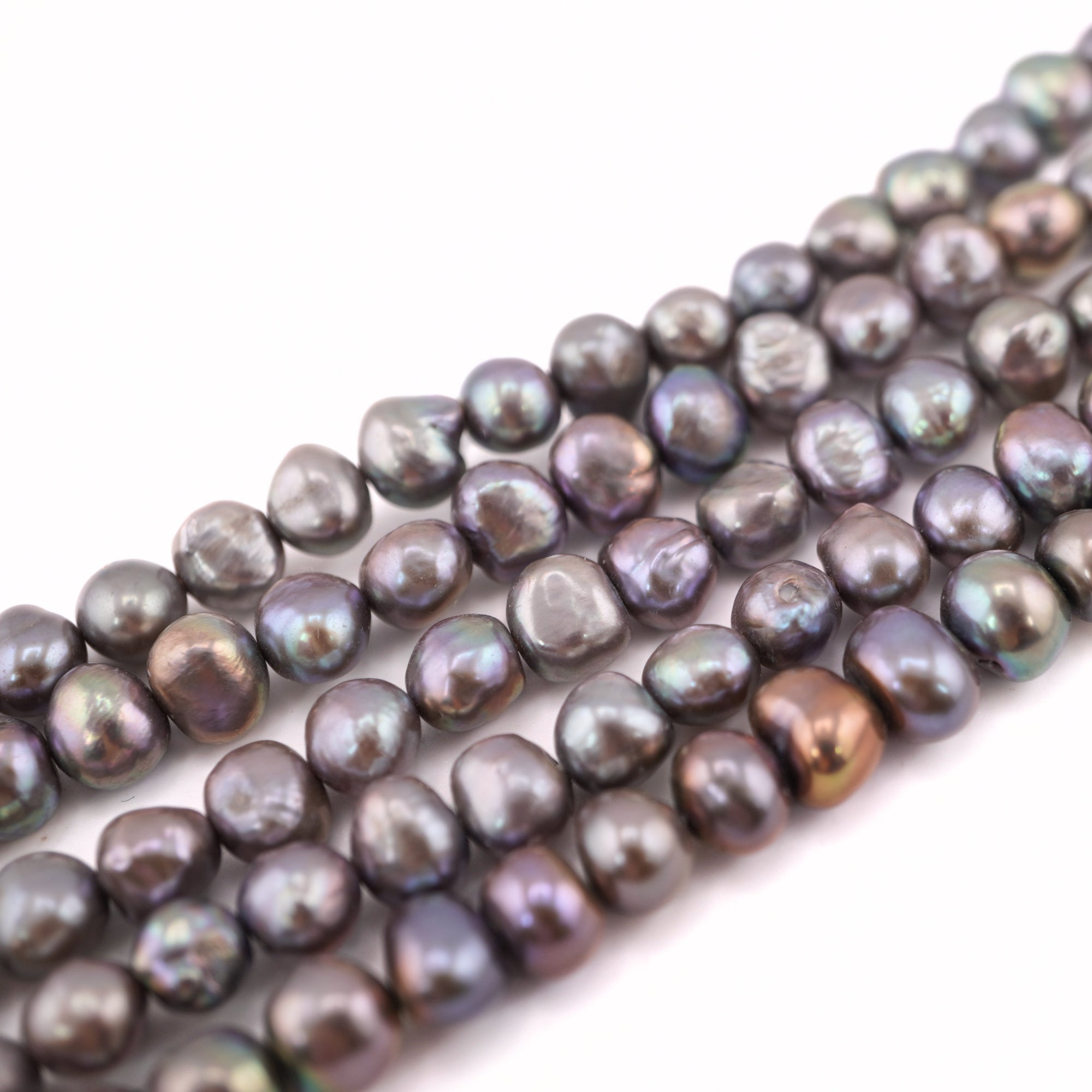 Iridescent Peacock Freshwater Pearl Beads for Jewelry Making


