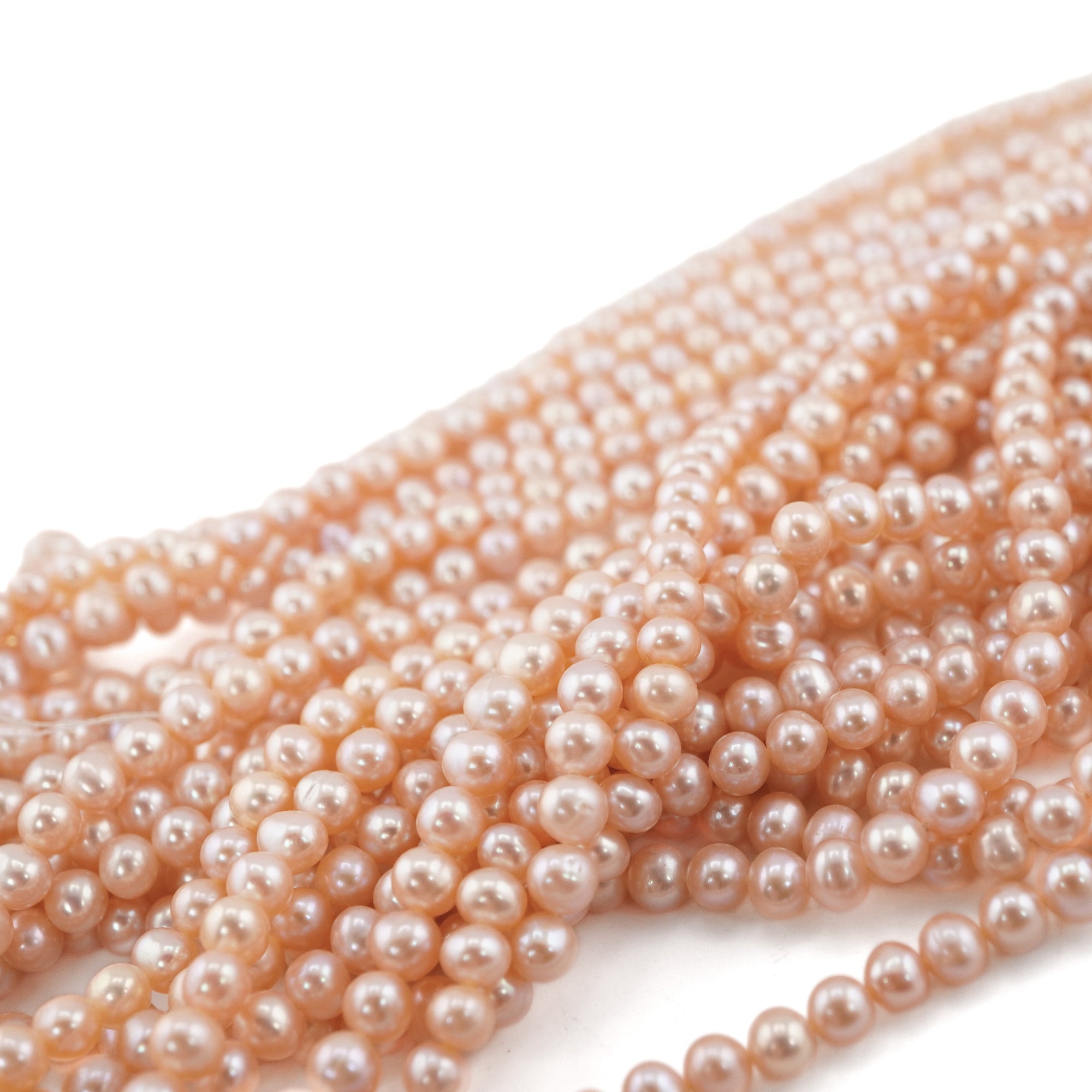 Jewelry Making Peach Pearls Gemstone