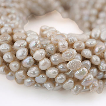 Light Gray Baroque Freshwater Pearls Wholesale

