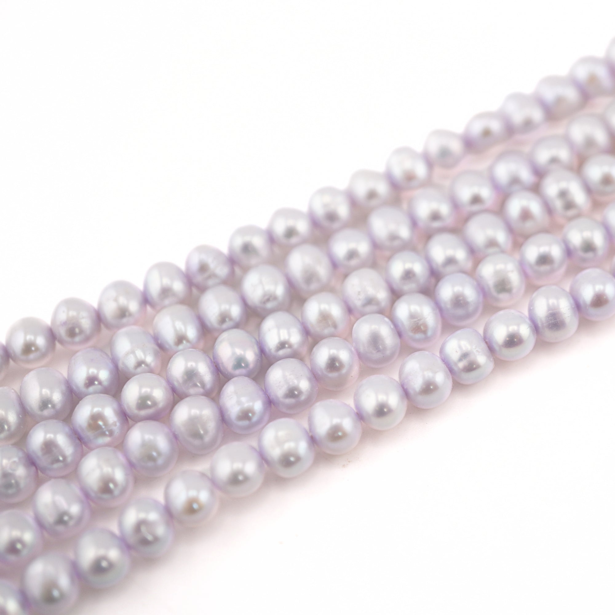 Lilac Beads for Jewelry Making

