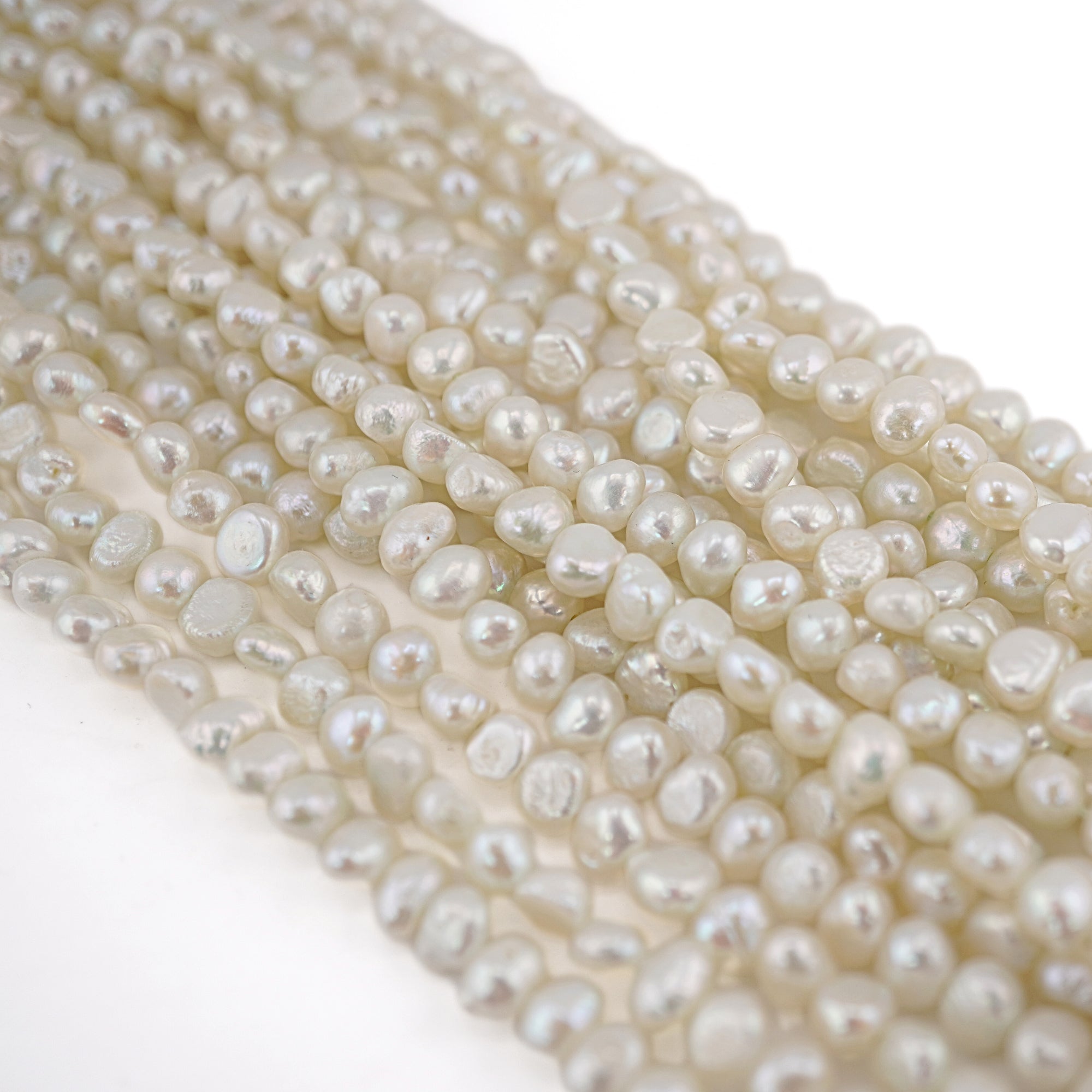 Loose Baroque Freshwater Pearls in Light Gray

