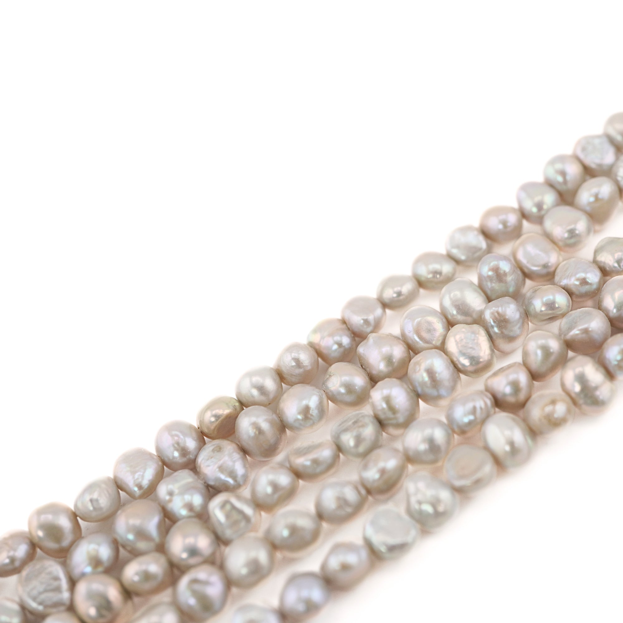 Loose Gray Pearl Beads for Necklaces & Bracelets

