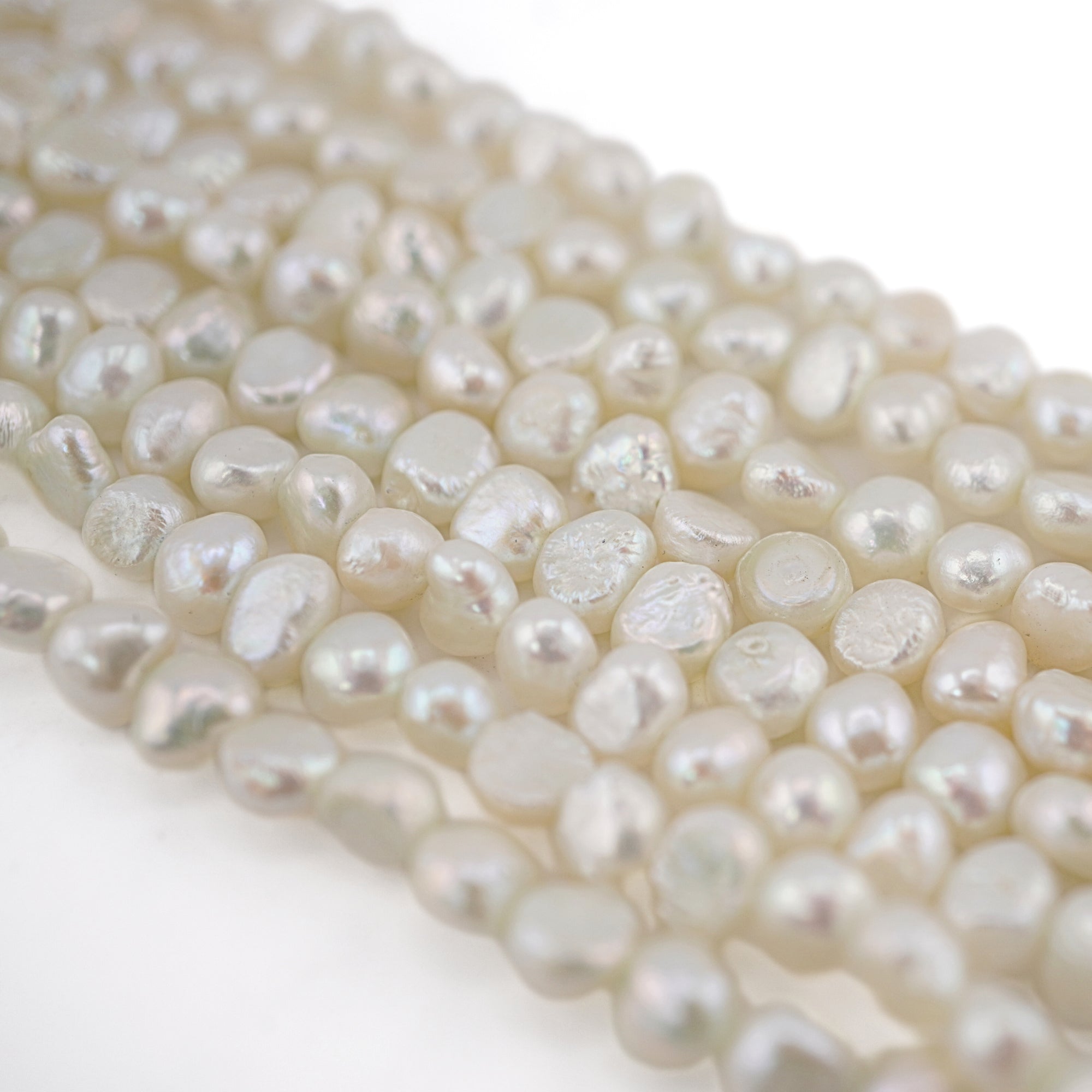 Natural Gray Baroque Freshwater Pearl Strands for Jewelry Making

