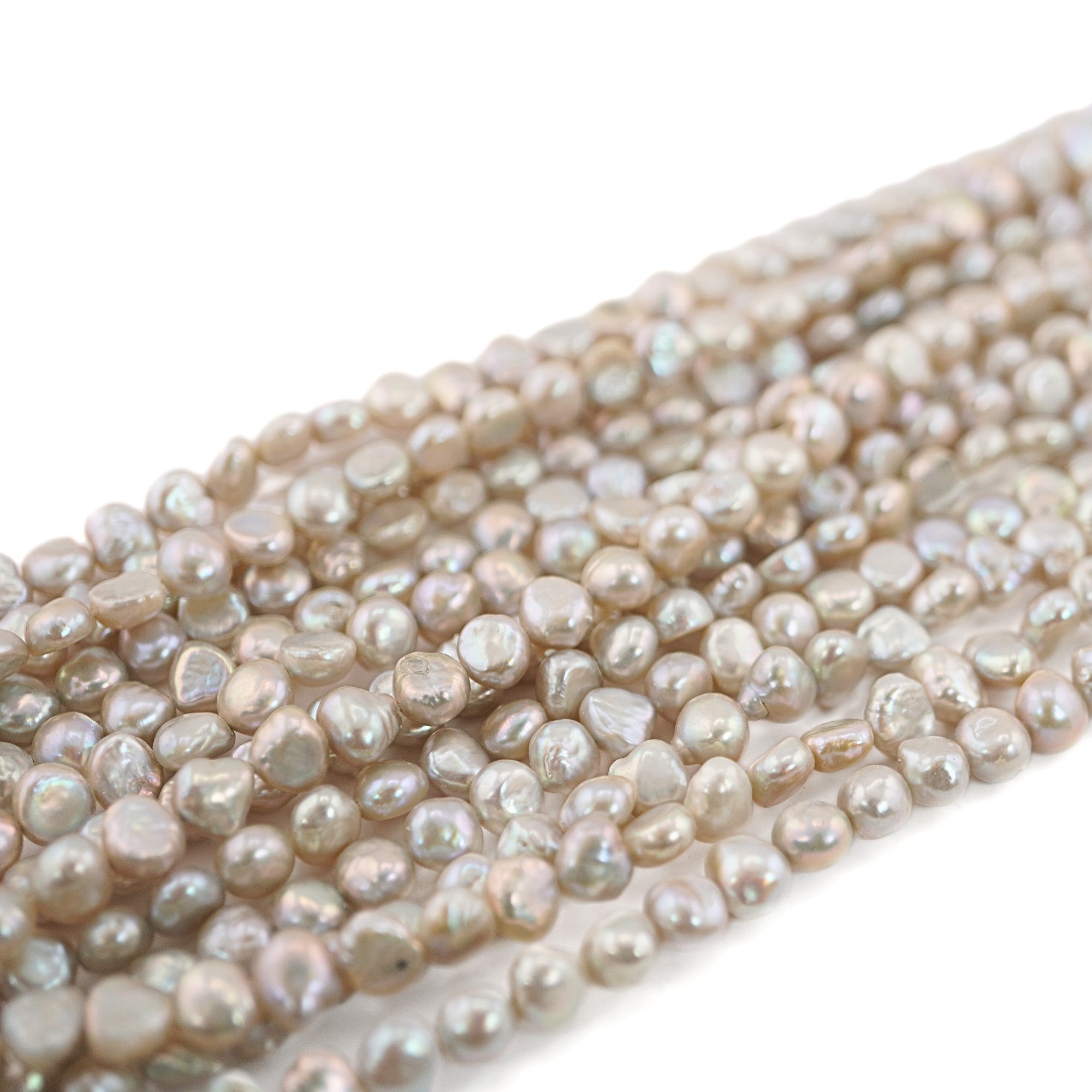 Natural Gray Beads for Jewelry Making

