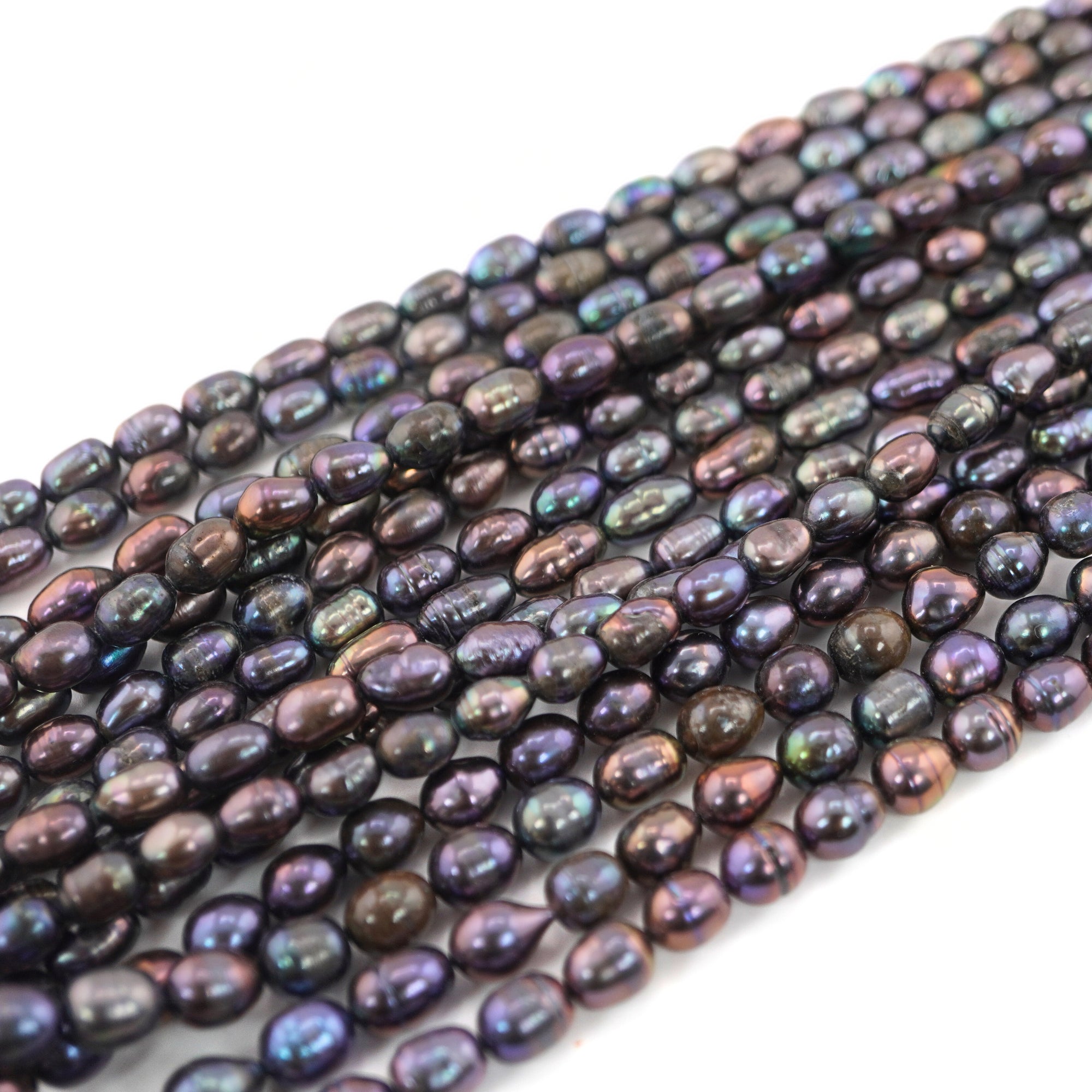 Natural Oval Peacock Pearls

