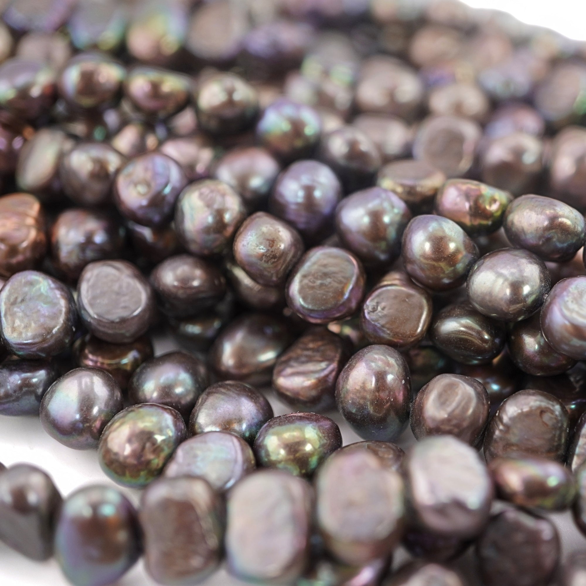 Natural Peacock Baroque Pearls for Jewelry Making

