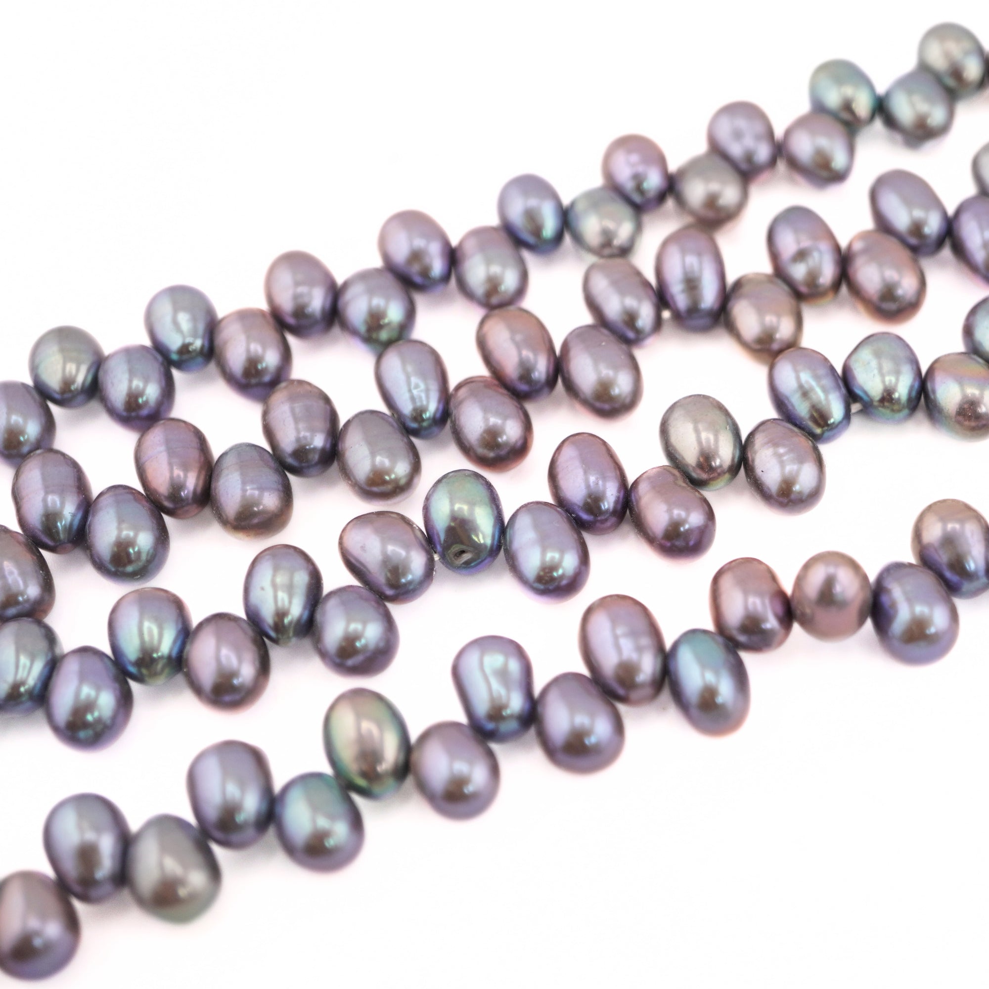Natural Peacock Beads for Necklaces

