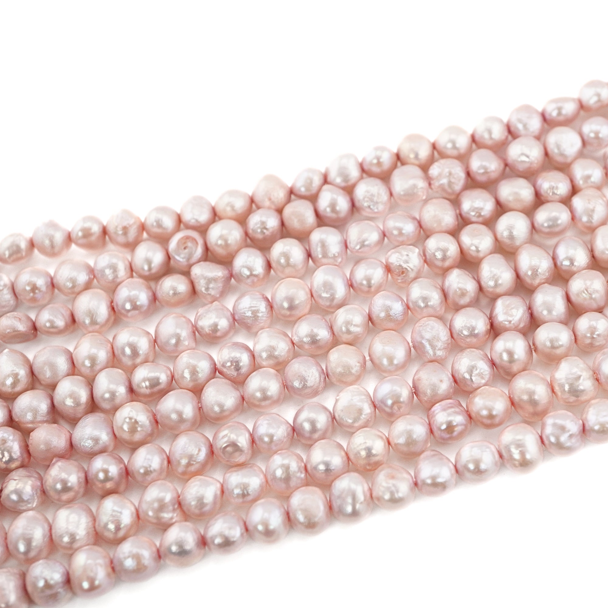 Natural Pink Baroque Freshwater Pearls for Designers


