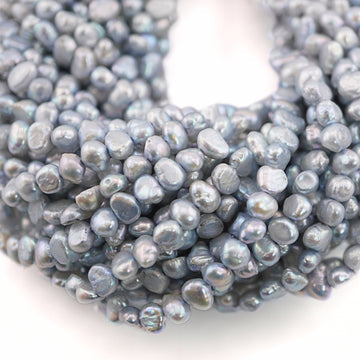 Natural Sky Blue Pearl Beads for Jewelry

