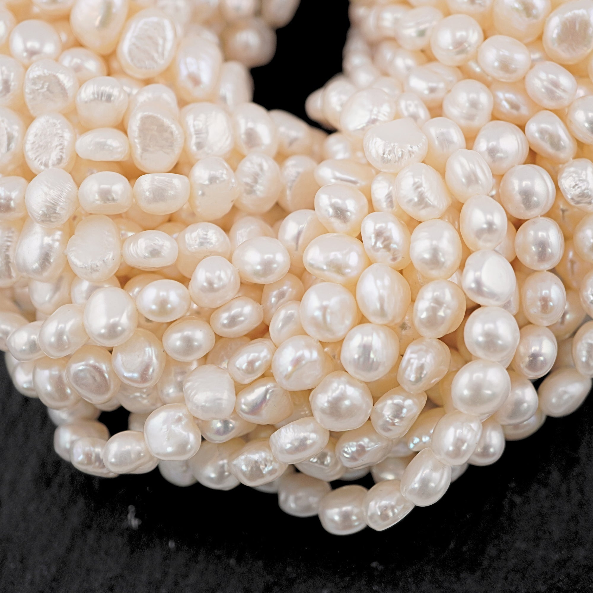Natural White Baroque Freshwater Pearls

