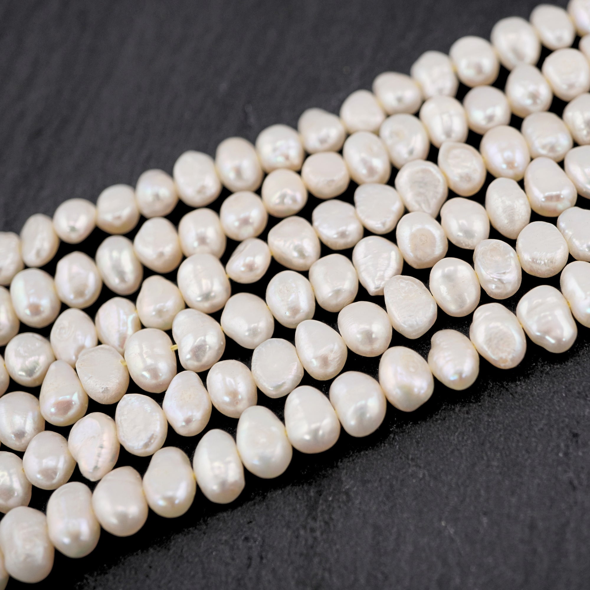 Natural White Pearl Beads for Jewelry Making

