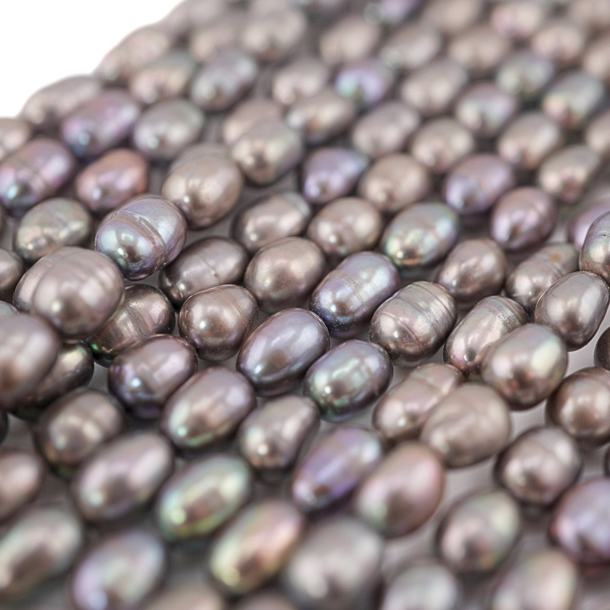 Natural freshwater gray pearls


