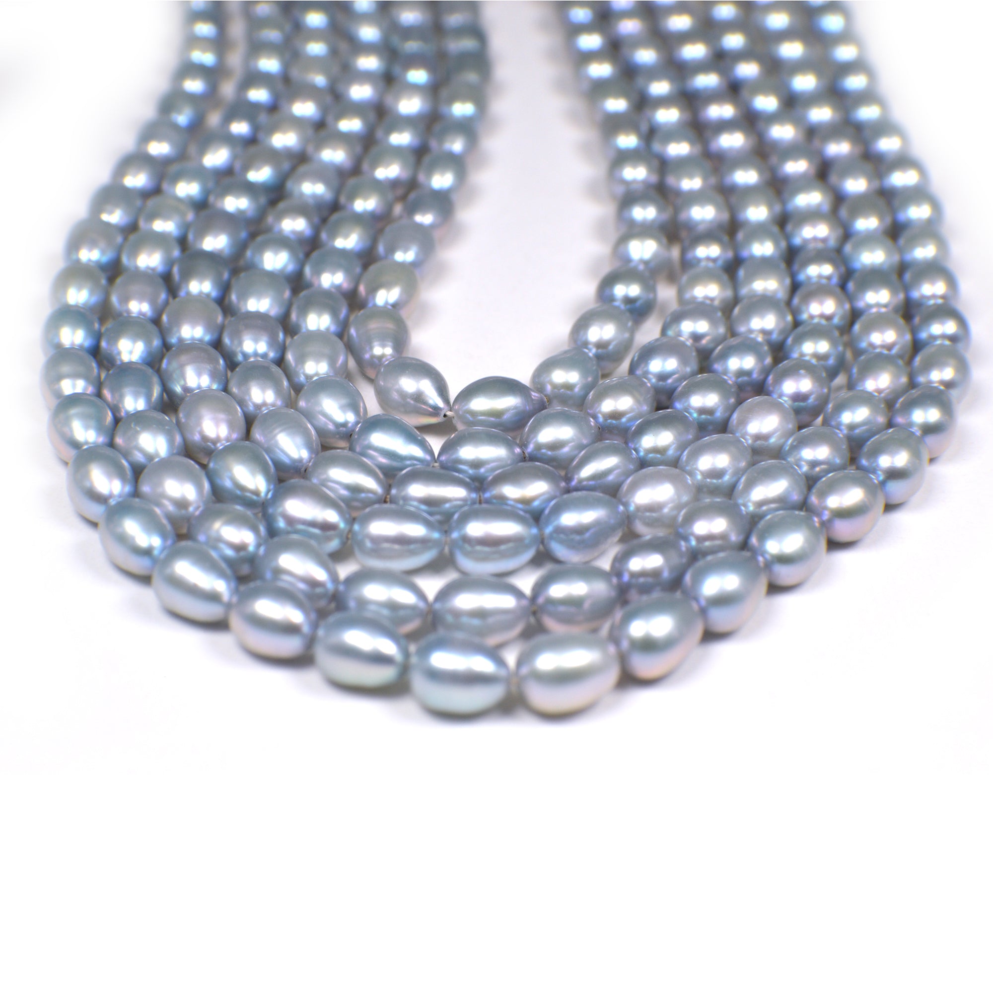 Natural freshwater pearls gray tone

