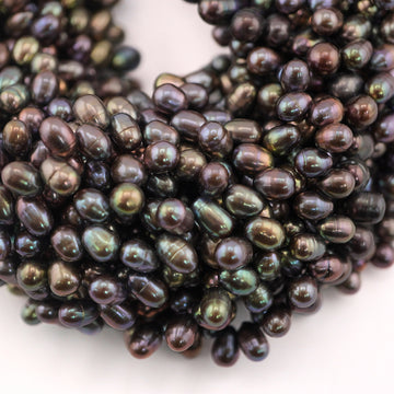 Oval Peacock Beads Online

