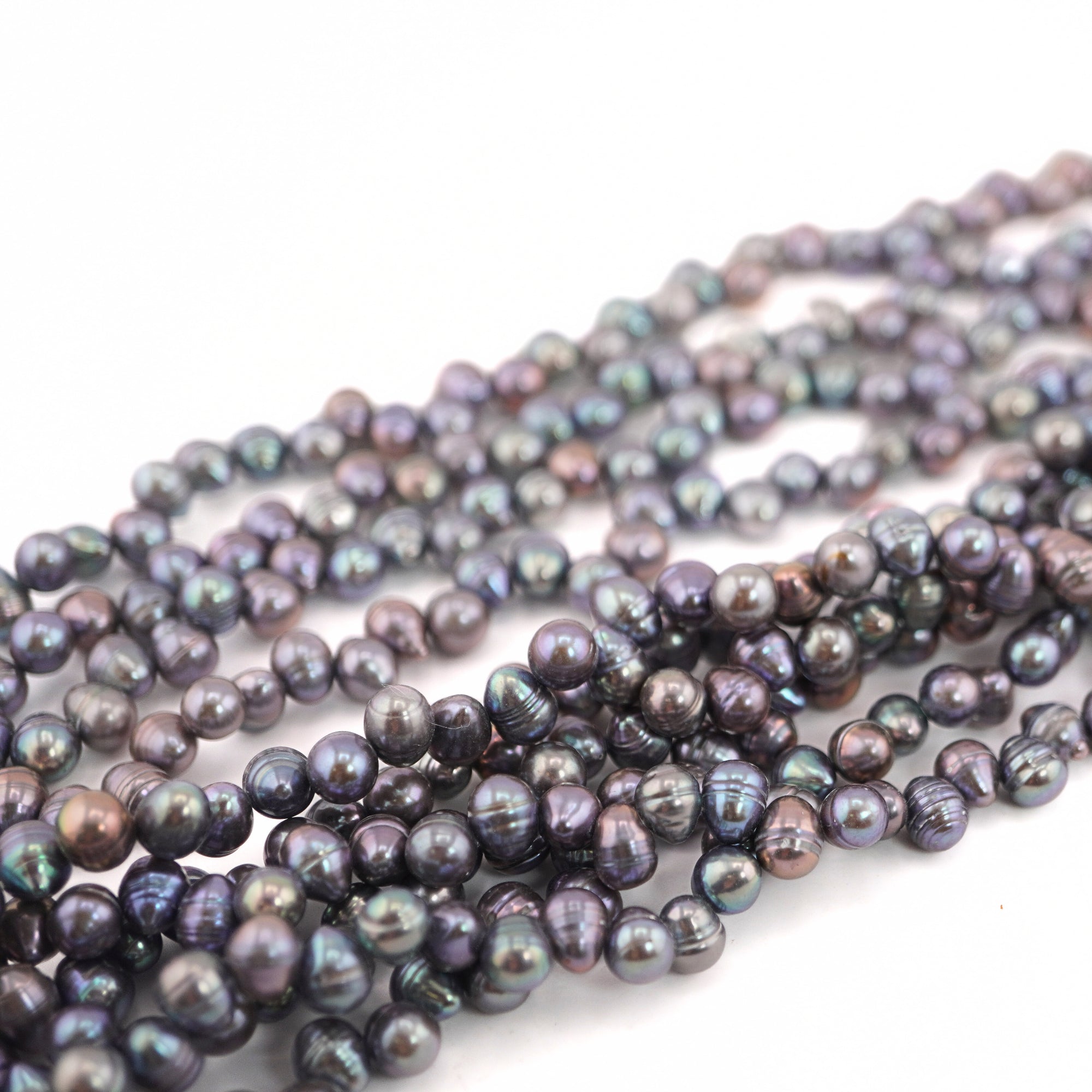 Oval Peacock Pearls for Accessories

