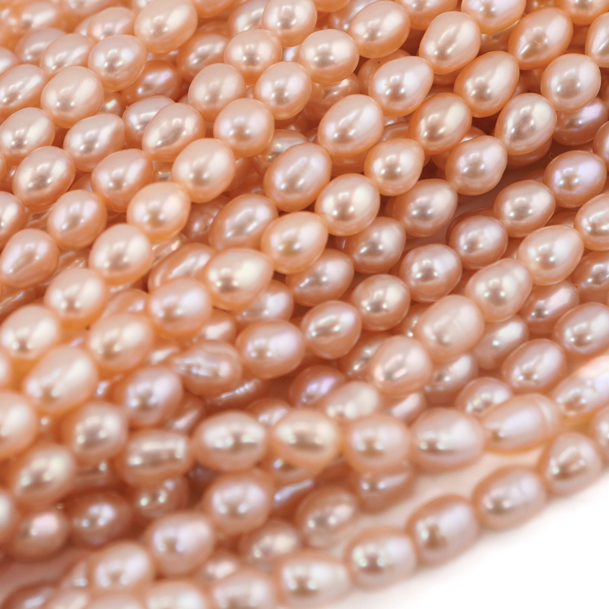 Oval melon genuine pearls for jewelry

