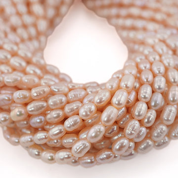 Oval peach pearls for elegant jewelry

