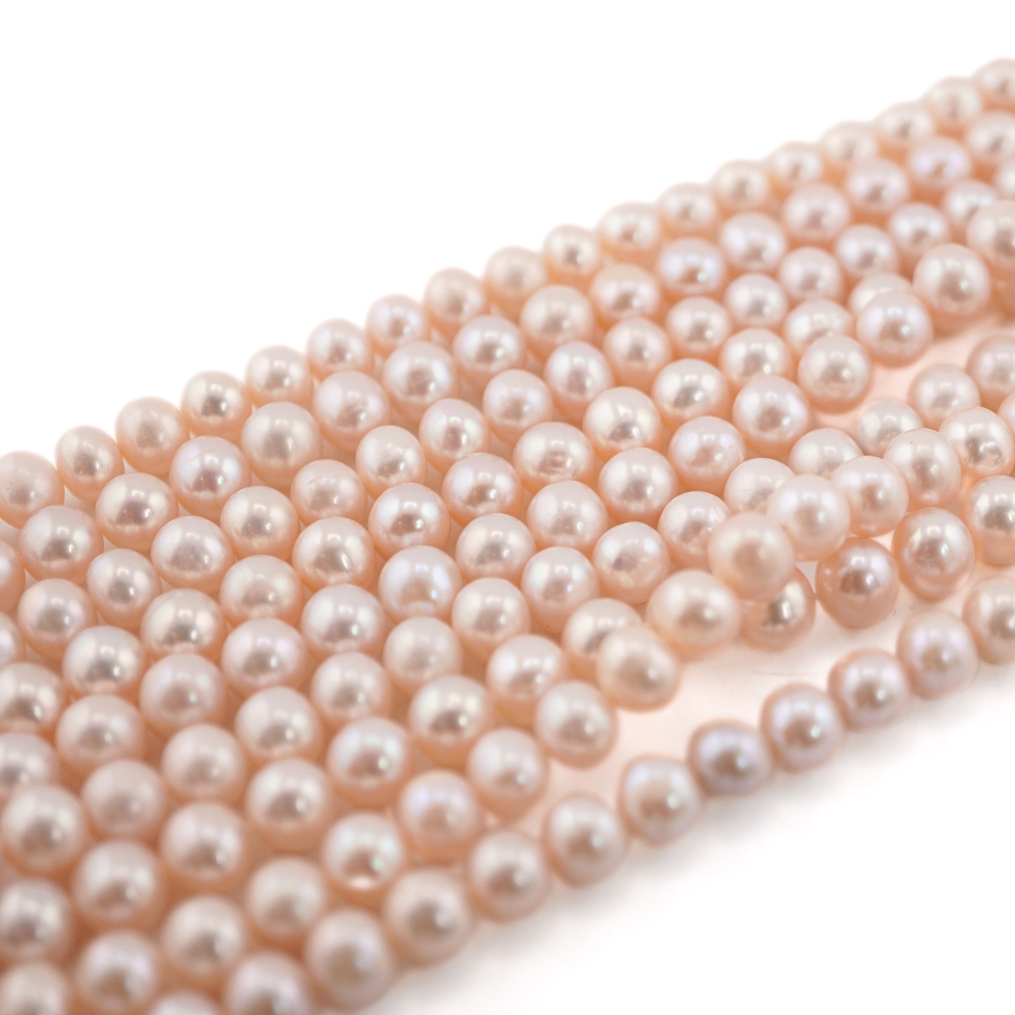 Peach Beads for Jewelry Making

