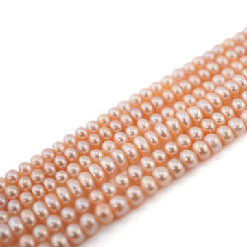 Peach Button Beads for Jewelry Making

