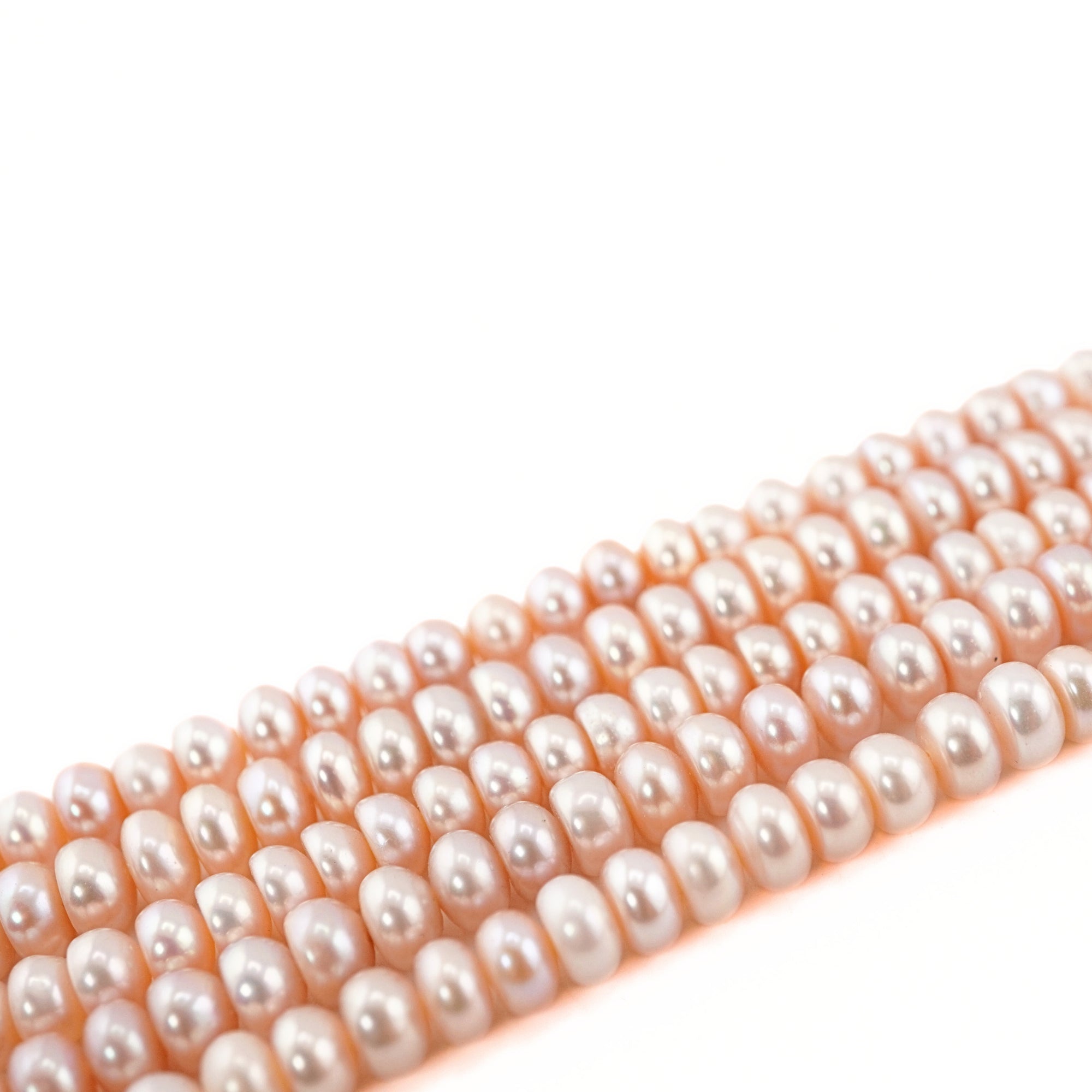 Peach Color Round Pearl Beads

