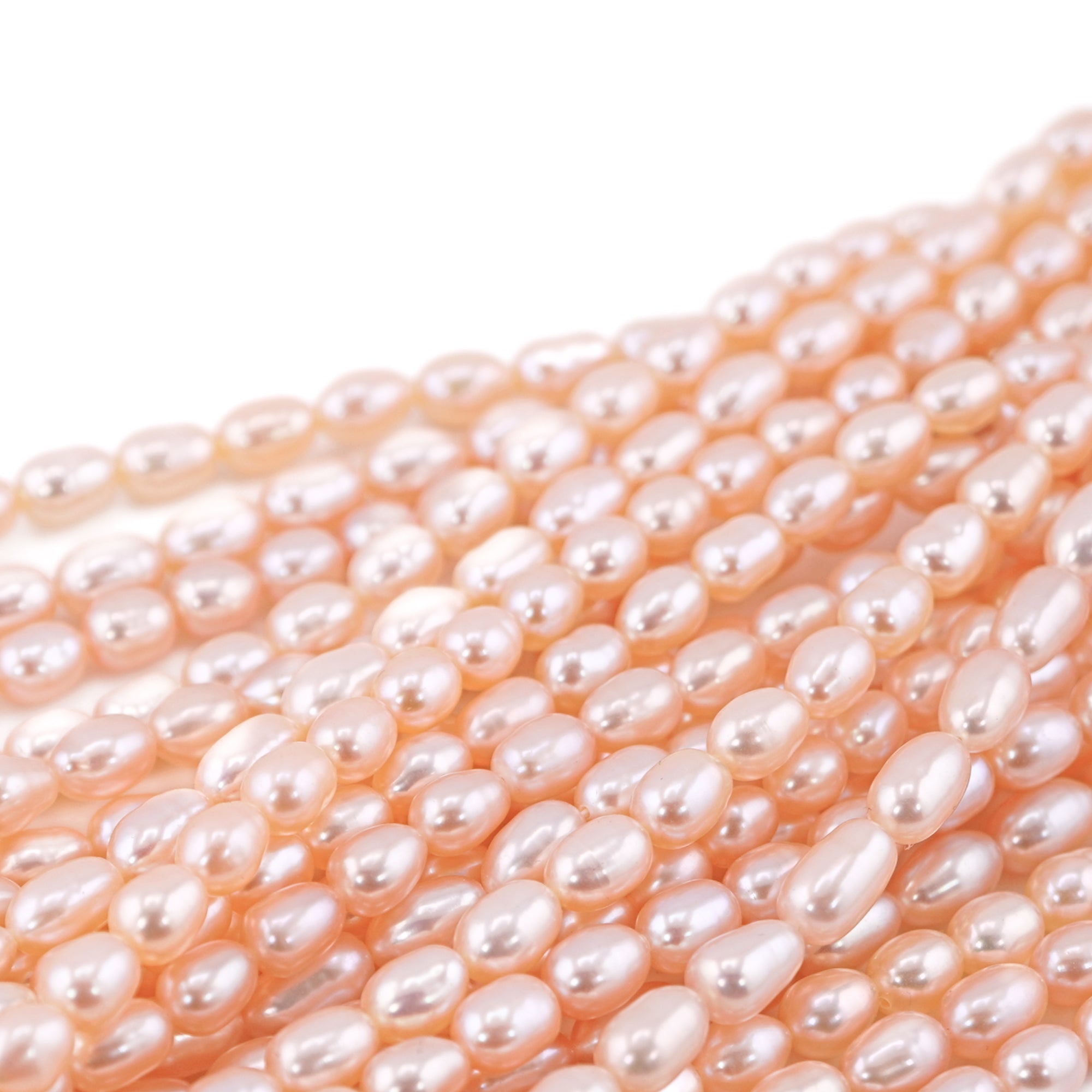 Peach pearl beads bulk supply

