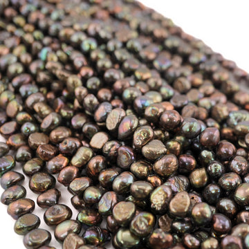 Peacock Iridescent Freshwater Pearl Beads

