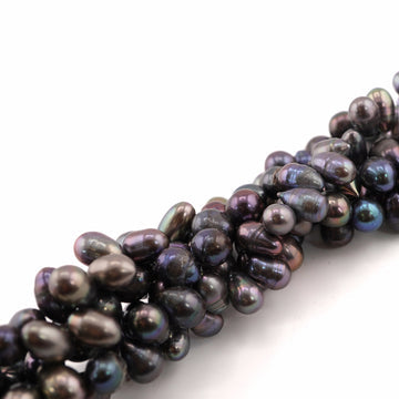 Peacock oval beads for handmade jewelry

