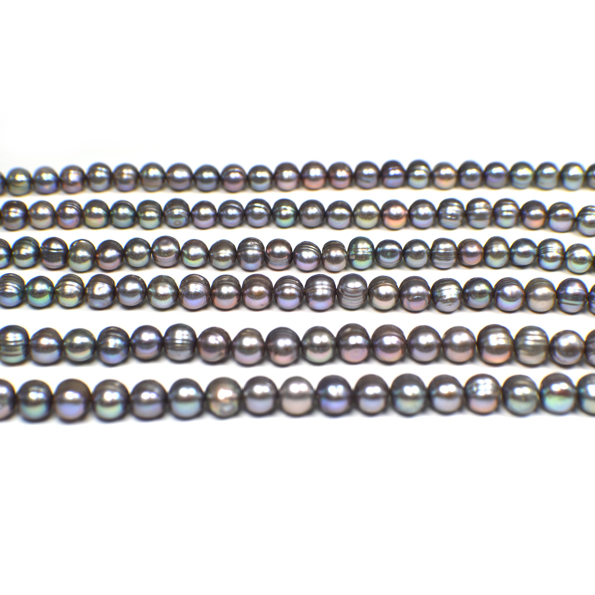 Peacock potato shape pearls

