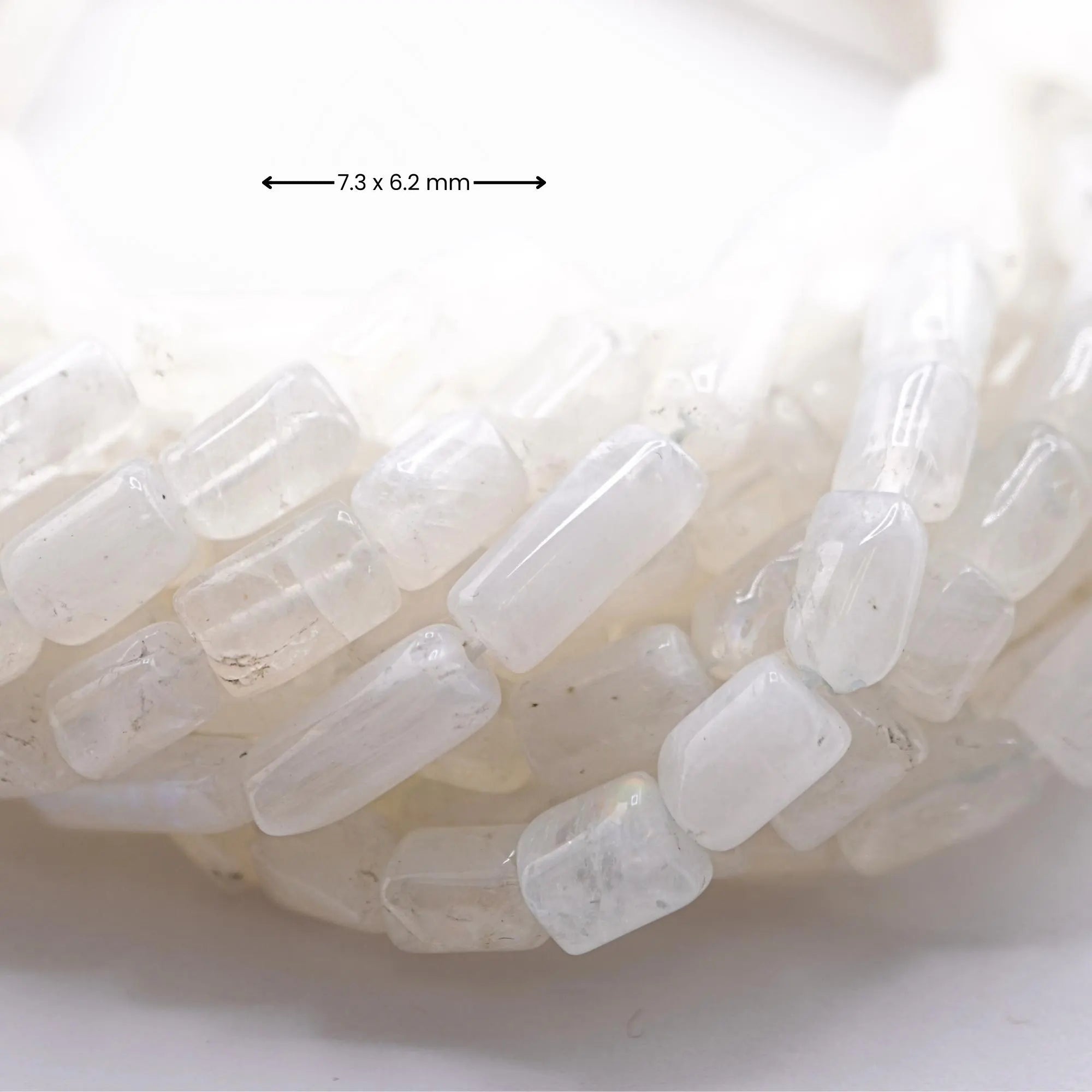 Rainbow Moonstone Smooth Barrel Gemstone Strand Beads