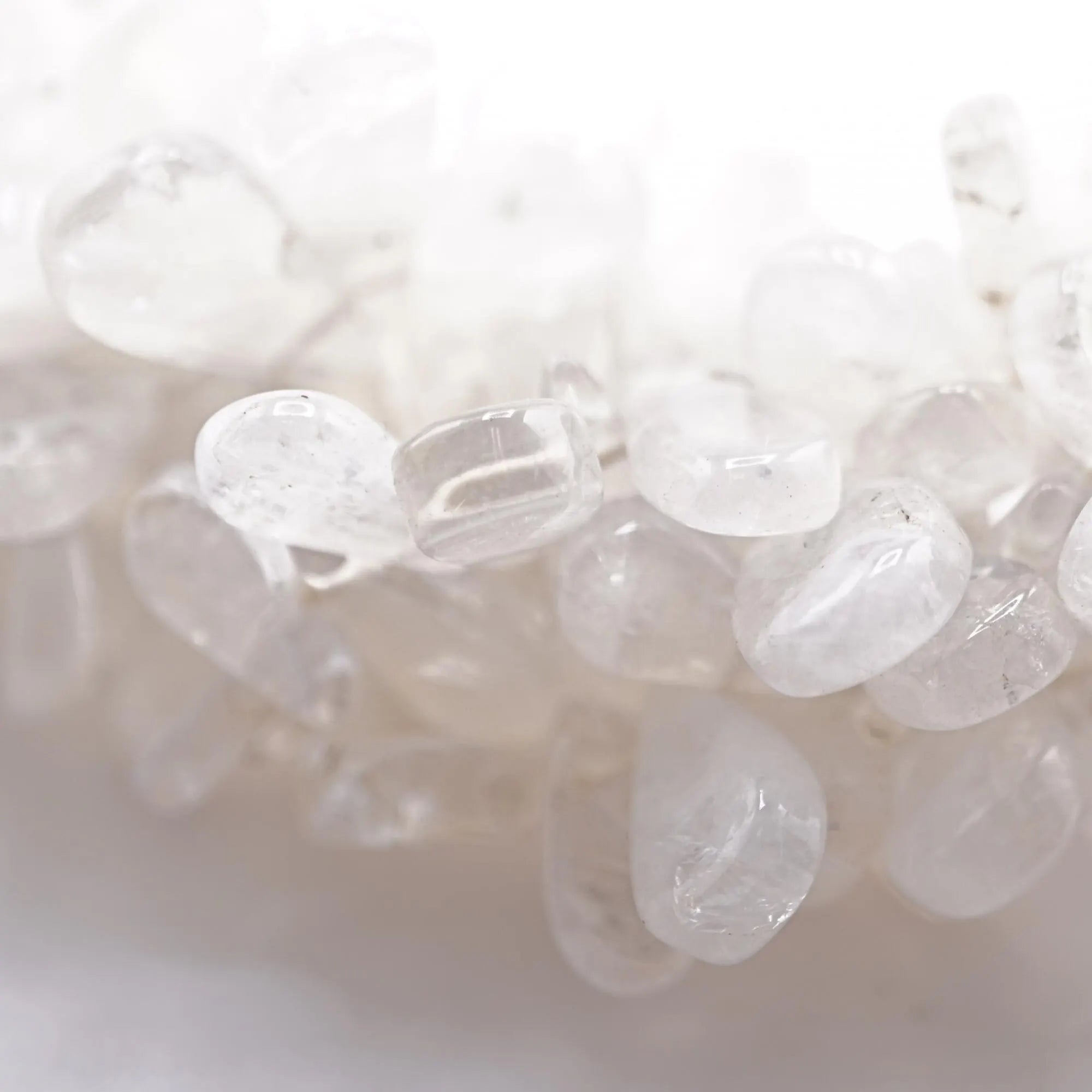 Rainbow Moonstone Smooth Pear Shape Gemstone Strand Beads