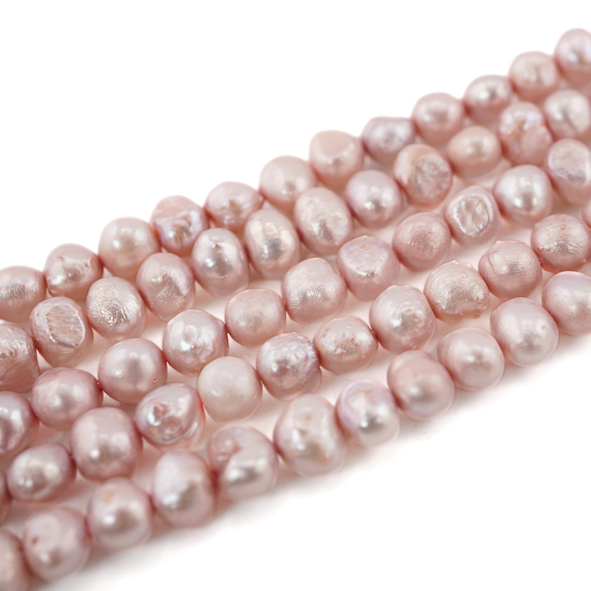 Raspberry Baroque Freshwater Pearl Beads for Jewelry

