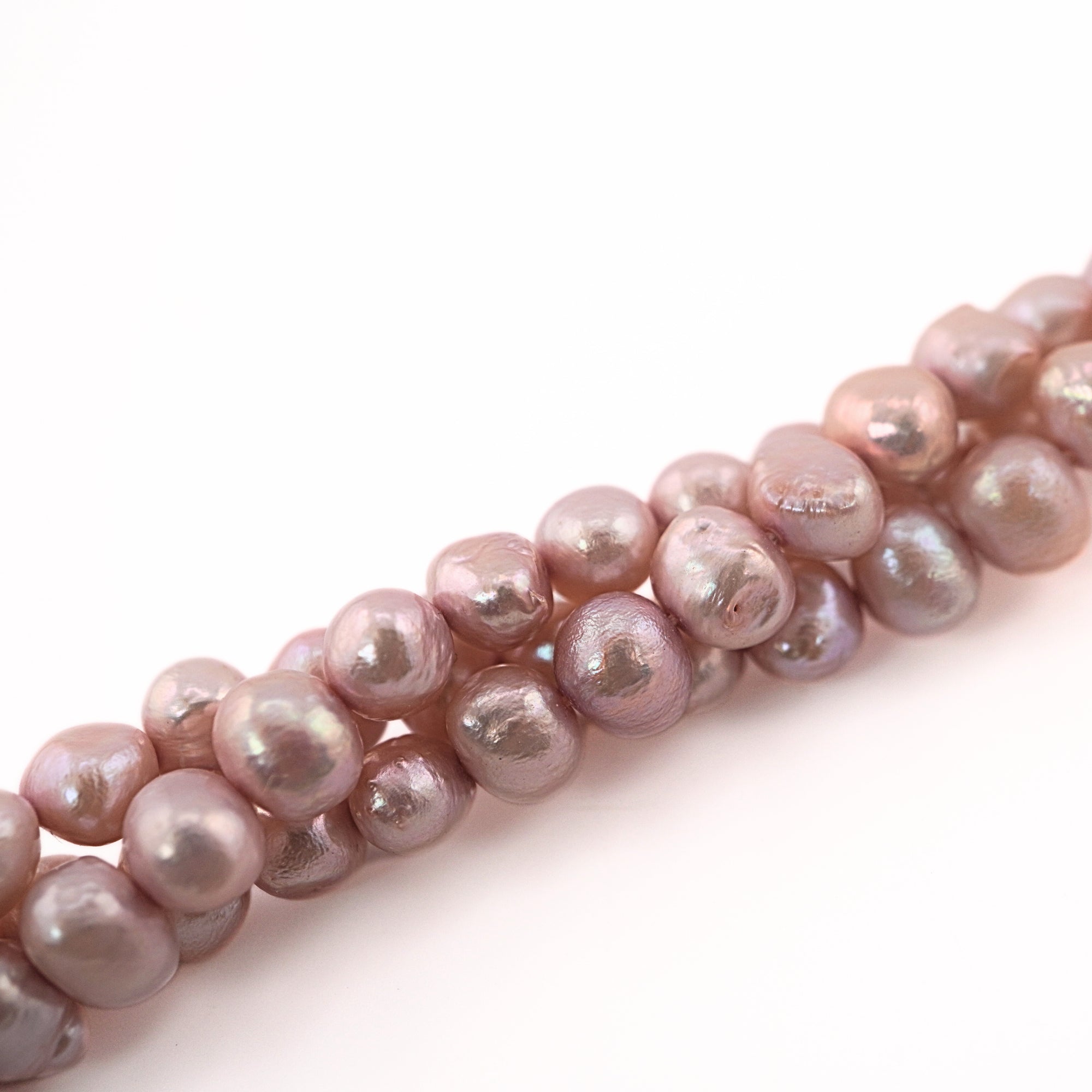 Real Freshwater Beads in Plum Color

